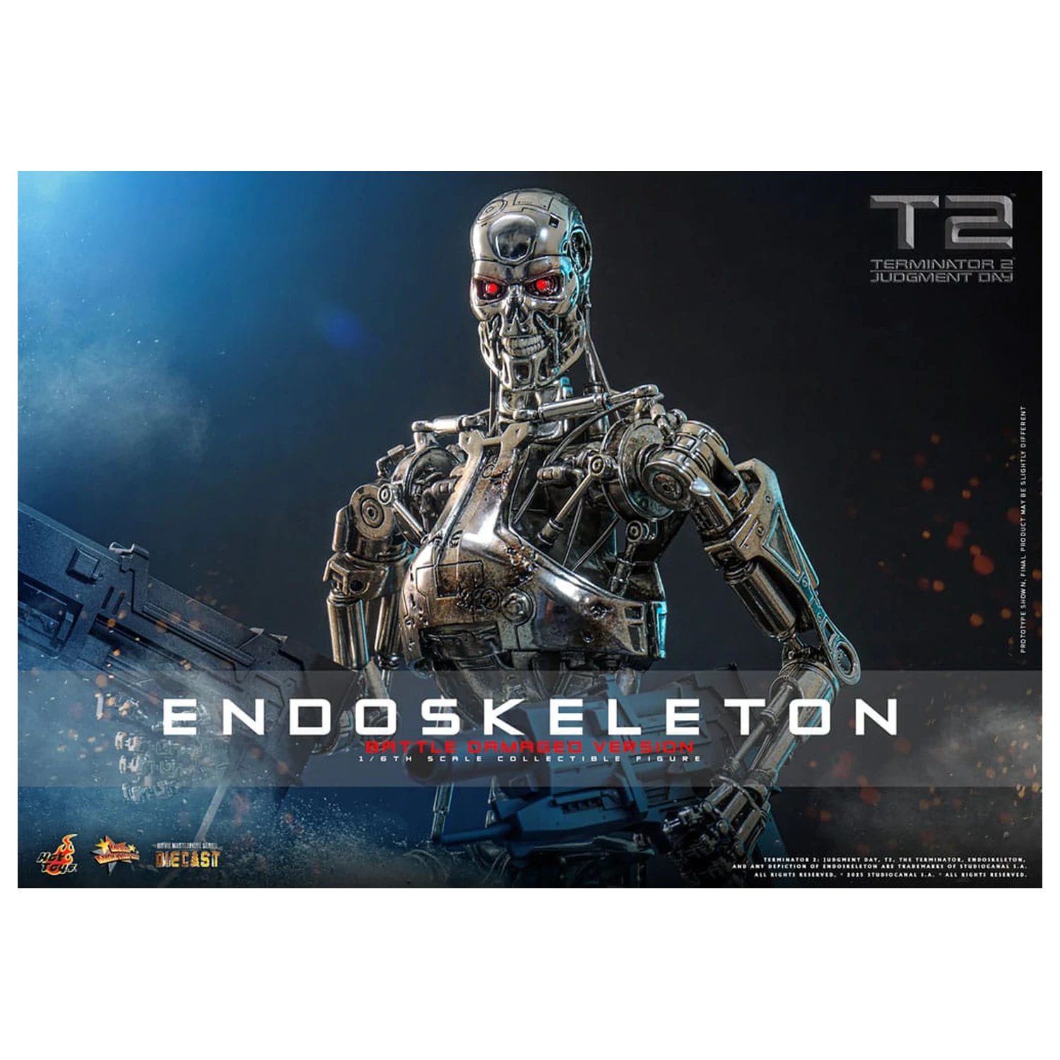 Terminator 2: Judgment Day Movie Masterpiece akcijska figura 1/6 Endoskeleton (Battle Damaged Version) 31 cm fotografija izdelka
