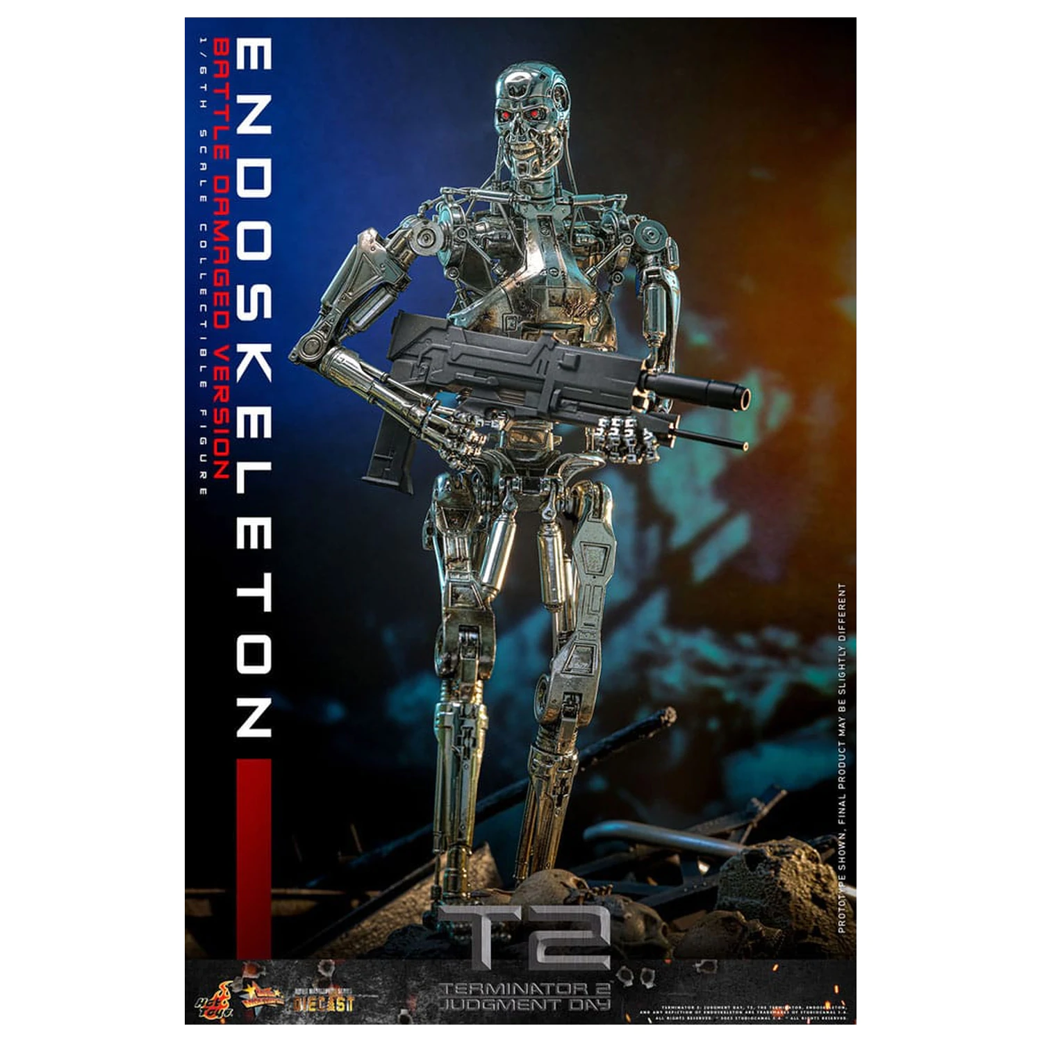 Terminator 2: Judgment Day Movie Masterpiece akcijska figura 1/6 Endoskeleton (Battle Damaged Version) 31 cm fotografija izdelka
