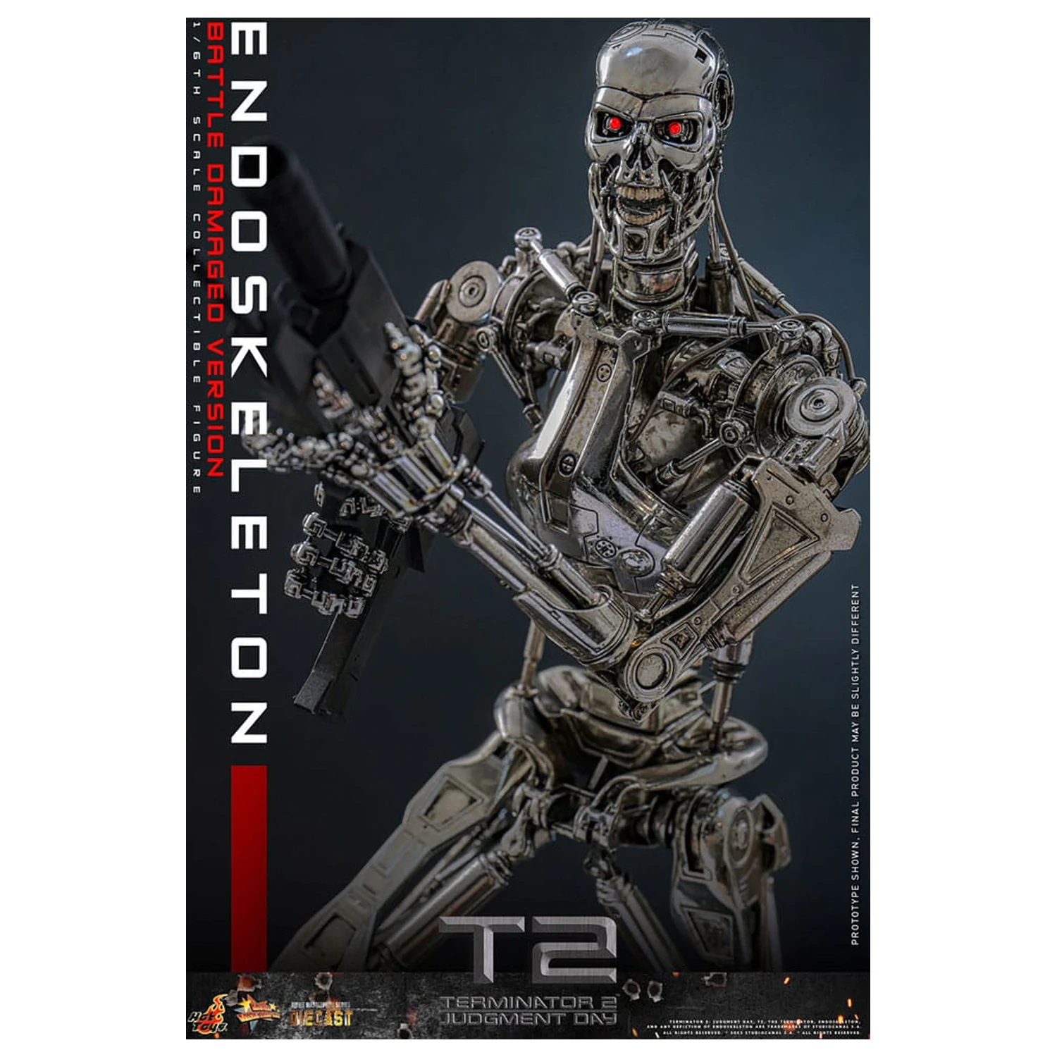Terminator 2: Judgment Day Movie Masterpiece akcijska figura 1/6 Endoskeleton (Battle Damaged Version) 31 cm fotografija izdelka