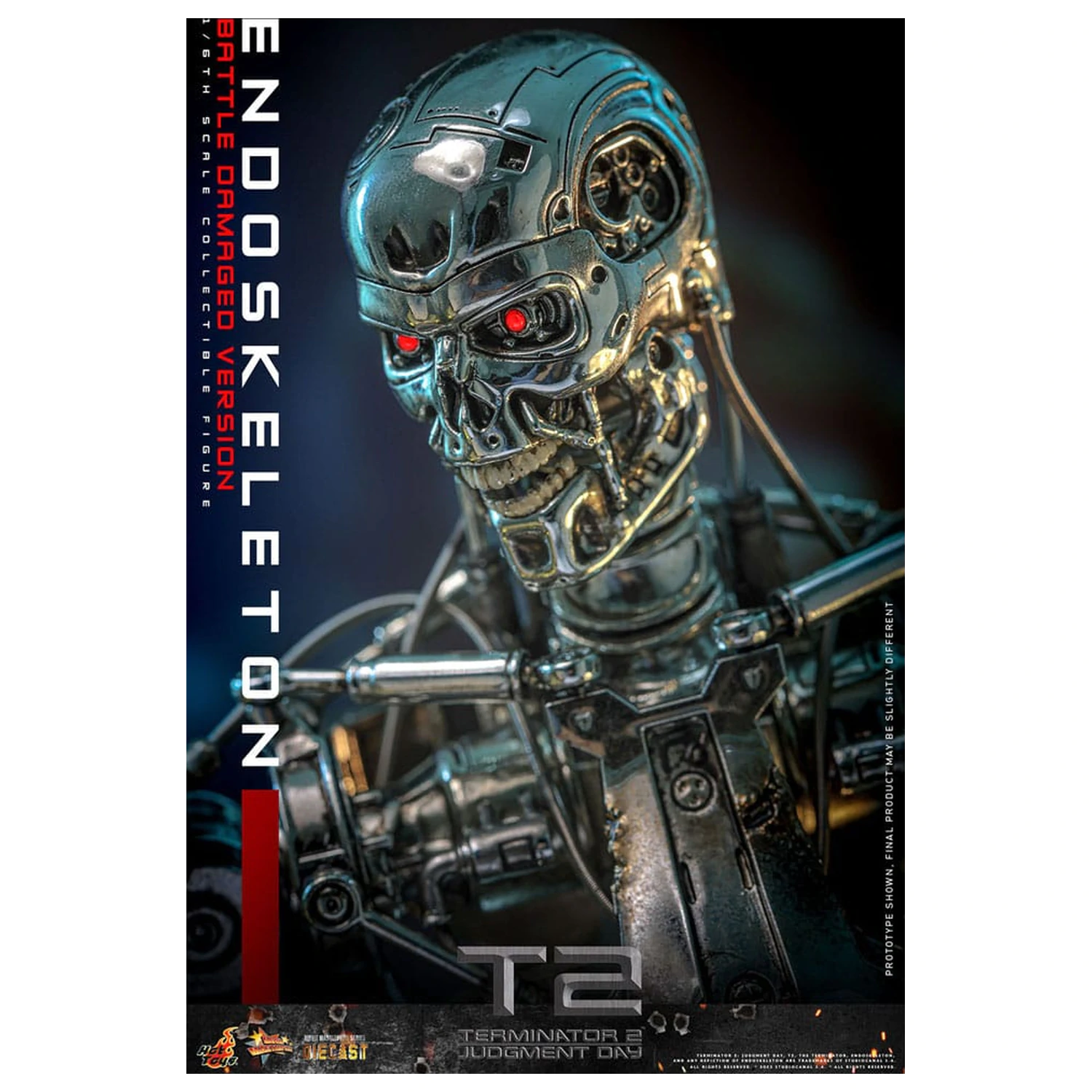 Terminator 2: Judgment Day Movie Masterpiece akcijska figura 1/6 Endoskeleton (Battle Damaged Version) 31 cm fotografija izdelka
