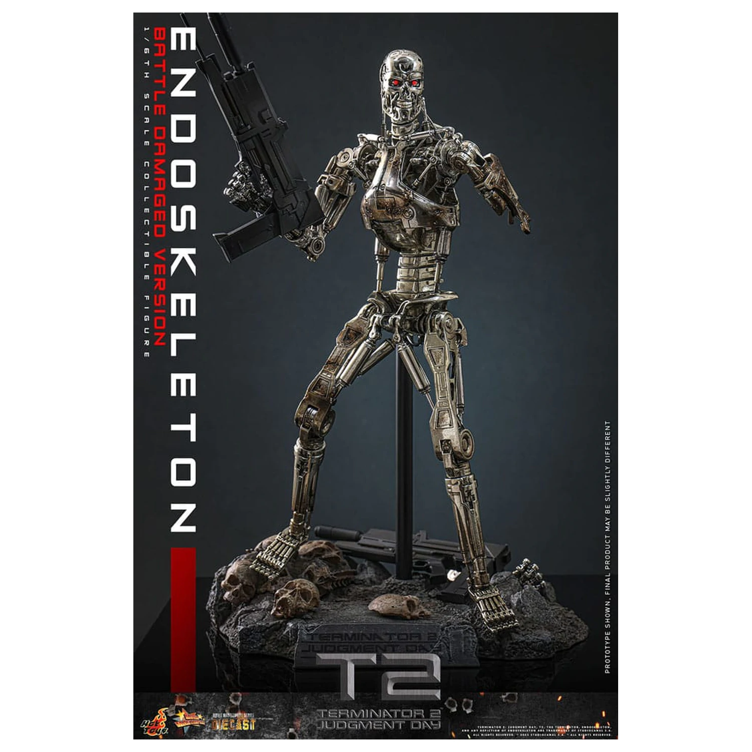 Terminator 2: Judgment Day Movie Masterpiece akcijska figura 1/6 Endoskeleton (Battle Damaged Version) 31 cm fotografija izdelka