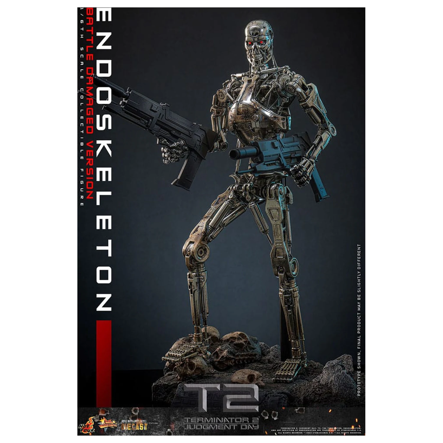 Terminator 2: Judgment Day Movie Masterpiece akcijska figura 1/6 Endoskeleton (Battle Damaged Version) 31 cm fotografija izdelka