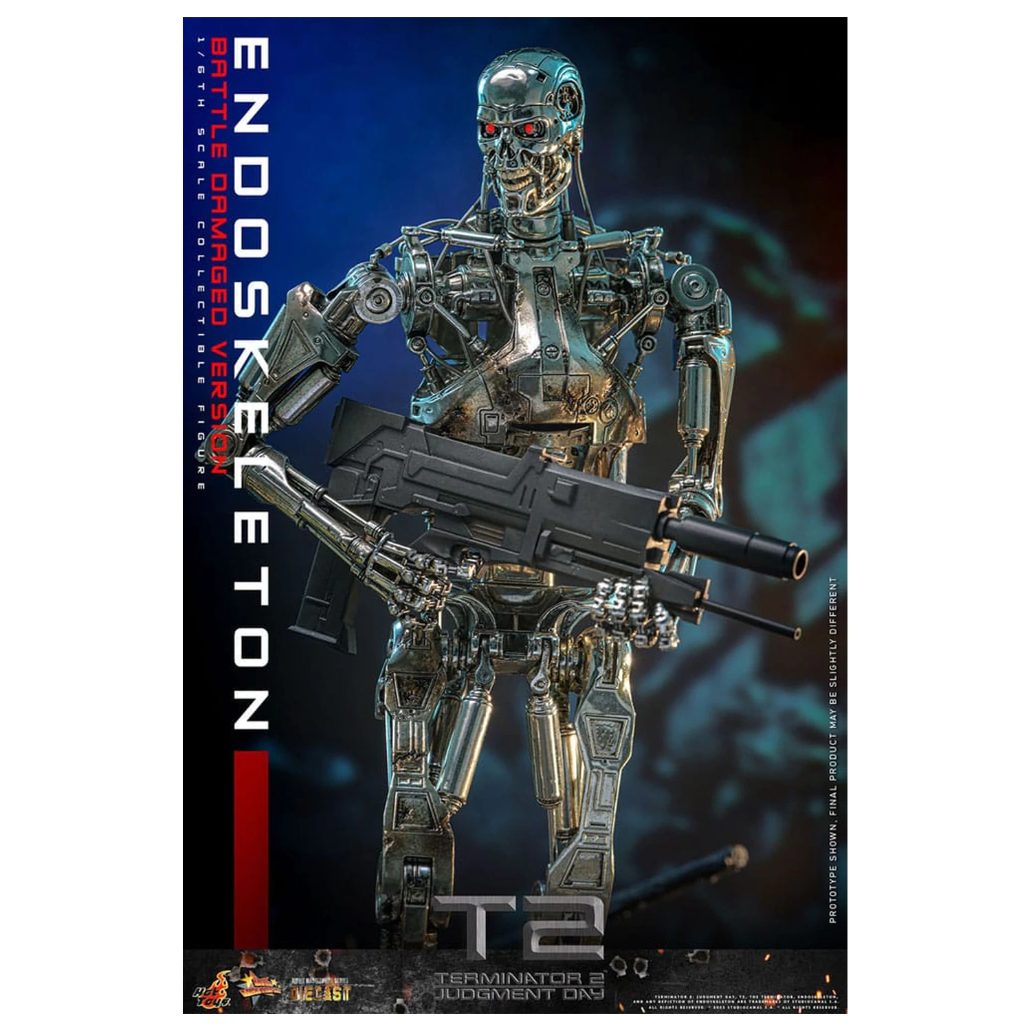 Terminator 2: Judgment Day Movie Masterpiece akcijska figura 1/6 Endoskeleton (Battle Damaged Version) 31 cm fotografija izdelka