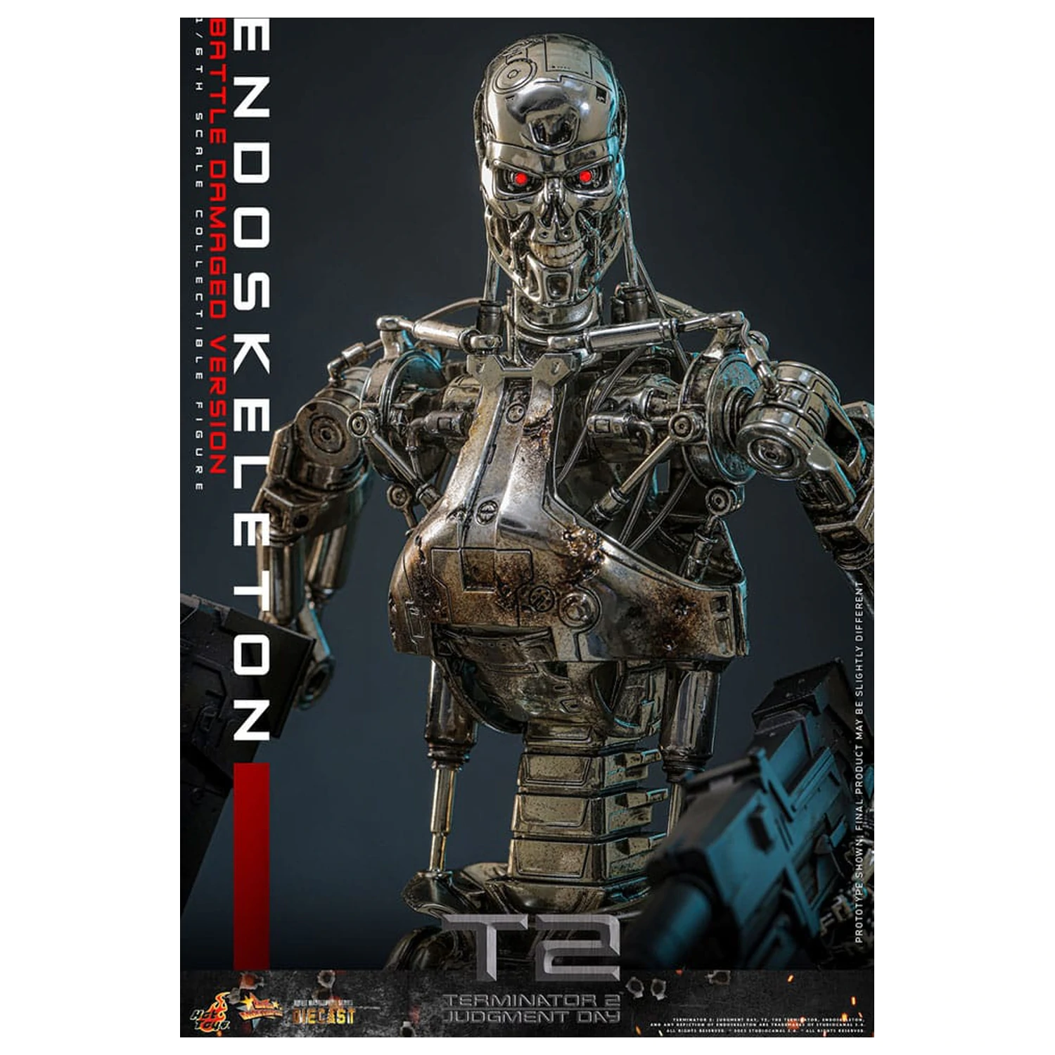 Terminator 2: Judgment Day Movie Masterpiece akcijska figura 1/6 Endoskeleton (Battle Damaged Version) 31 cm fotografija izdelka