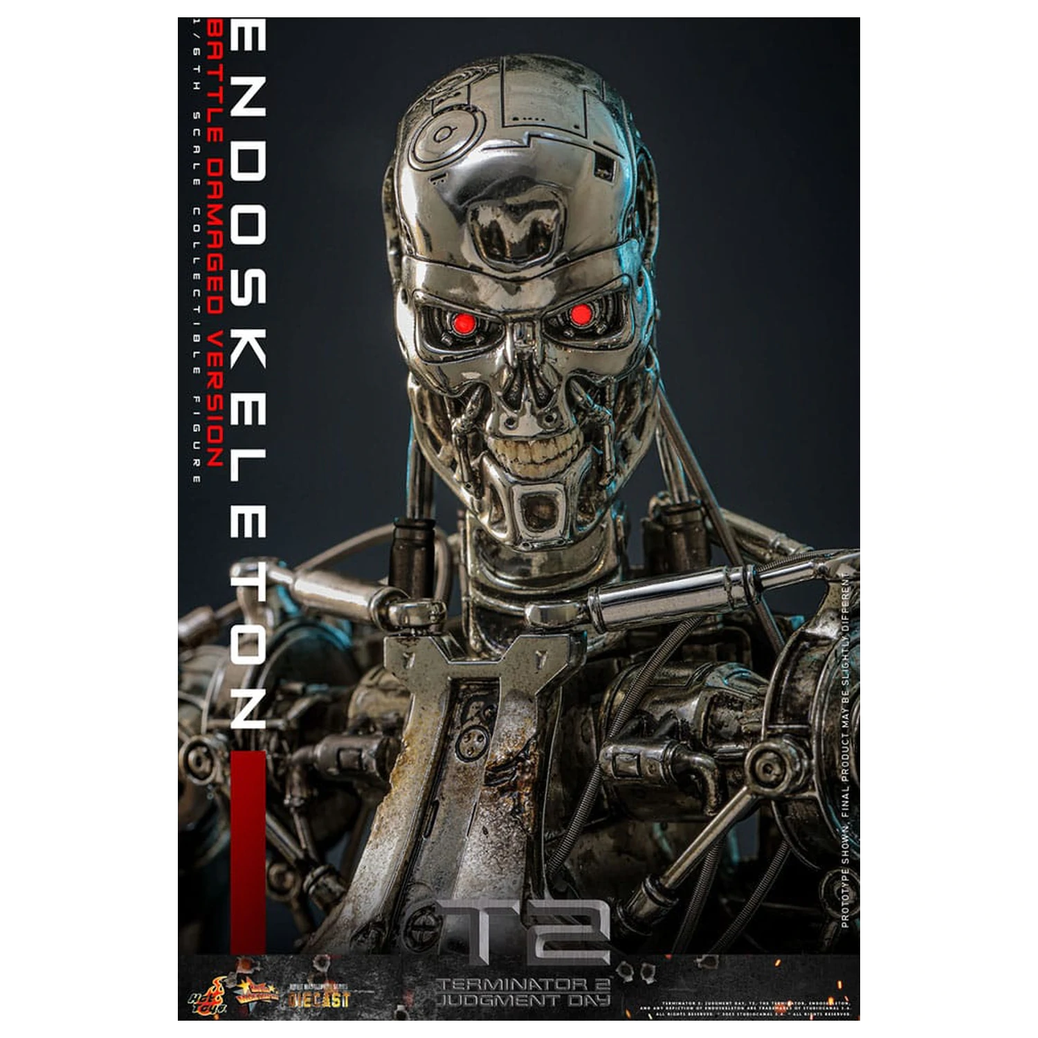 Terminator 2: Judgment Day Movie Masterpiece akcijska figura 1/6 Endoskeleton (Battle Damaged Version) 31 cm fotografija izdelka