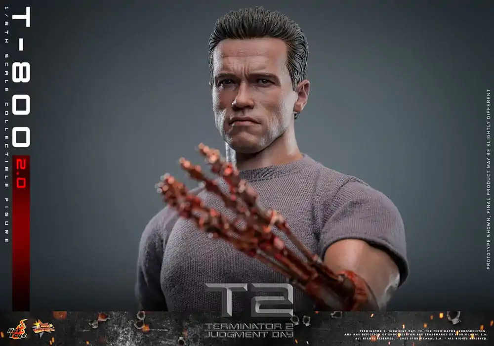 Terminator 2 Movie Masterpiece akcijska figura 1/6 T-800 2.0 32 cm fotografija izdelka