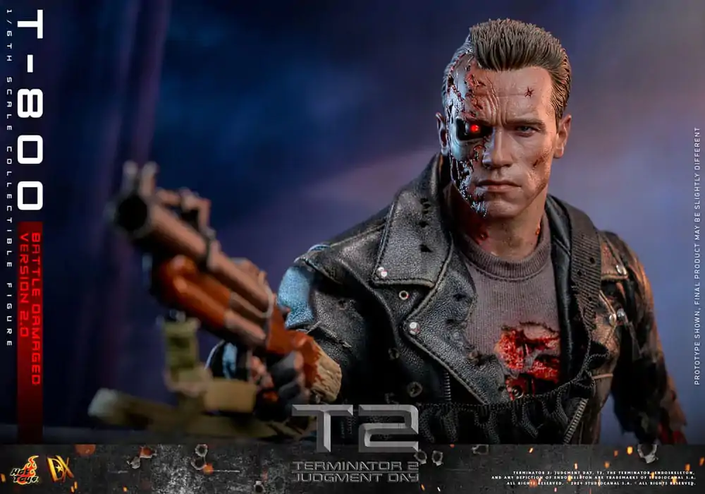 Terminator 2 Movie Masterpiece akcijska figura 1/6 T-800 Battle Damaged Version 2.0 32 cm fotografija izdelka