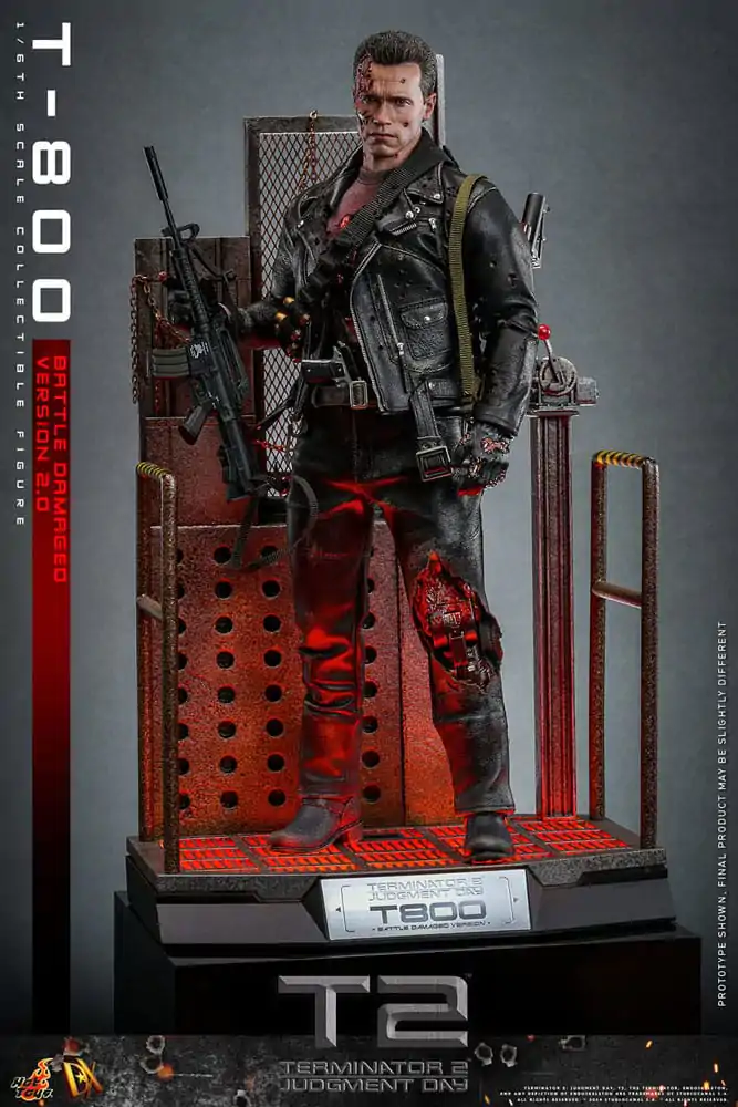 Terminator 2 Movie Masterpiece akcijska figura 1/6 T-800 Battle Damaged Version 2.0 32 cm fotografija izdelka