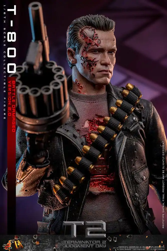 Terminator 2 Movie Masterpiece akcijska figura 1/6 T-800 Battle Damaged Version 2.0 32 cm fotografija izdelka