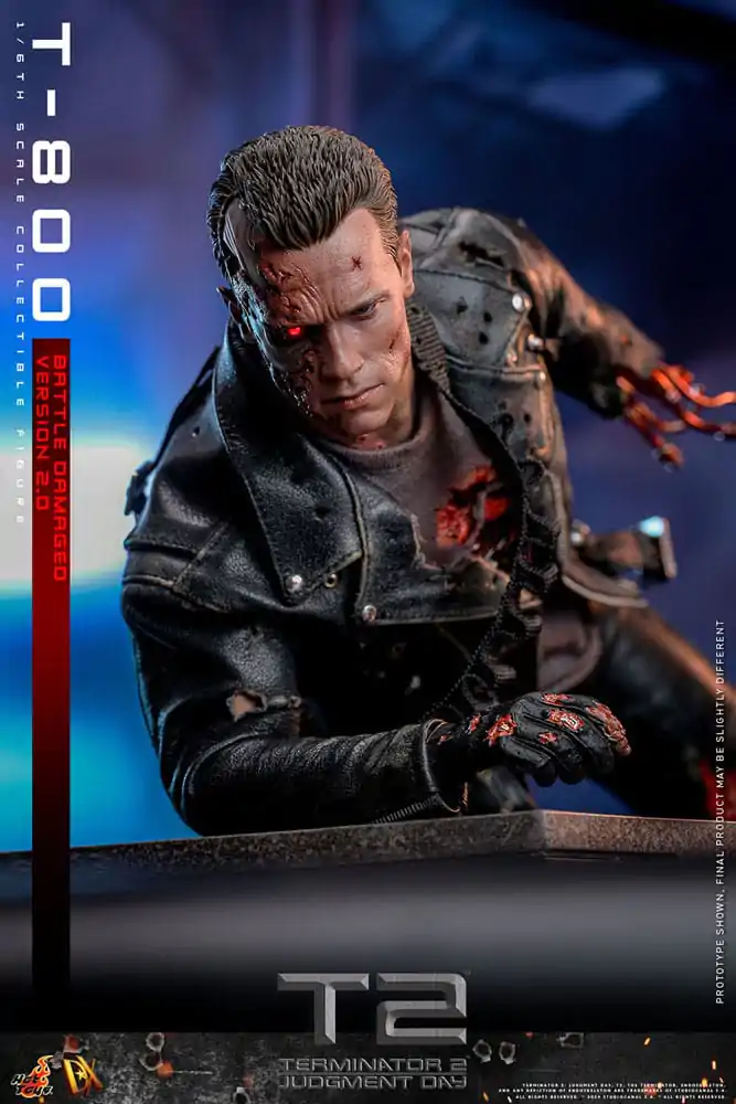 Terminator 2 Movie Masterpiece akcijska figura 1/6 T-800 Battle Damaged Version 2.0 32 cm fotografija izdelka