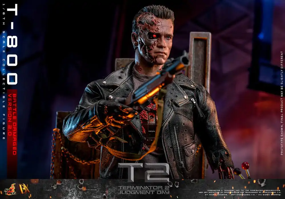 Terminator 2 Movie Masterpiece akcijska figura 1/6 T-800 Battle Damaged Version 2.0 32 cm fotografija izdelka