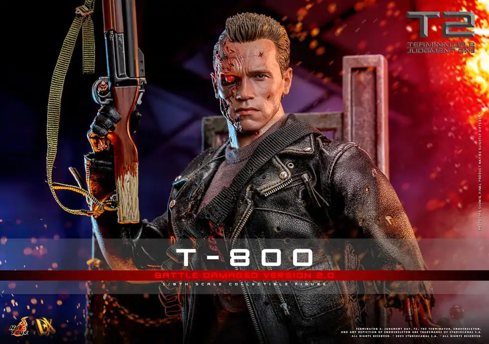 Terminator 2 Movie Masterpiece akcijska figura 1/6 T-800 Battle Damaged Version 2.0 32 cm fotografija izdelka