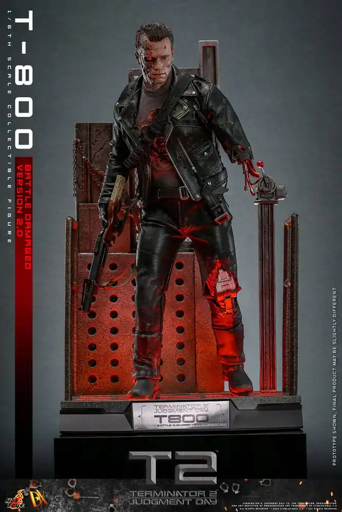 Terminator 2 Movie Masterpiece akcijska figura 1/6 T-800 Battle Damaged Version 2.0 32 cm fotografija izdelka