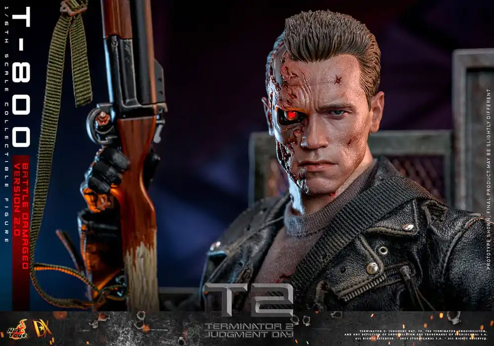 Terminator 2 Movie Masterpiece akcijska figura 1/6 T-800 Battle Damaged Version 2.0 32 cm fotografija izdelka