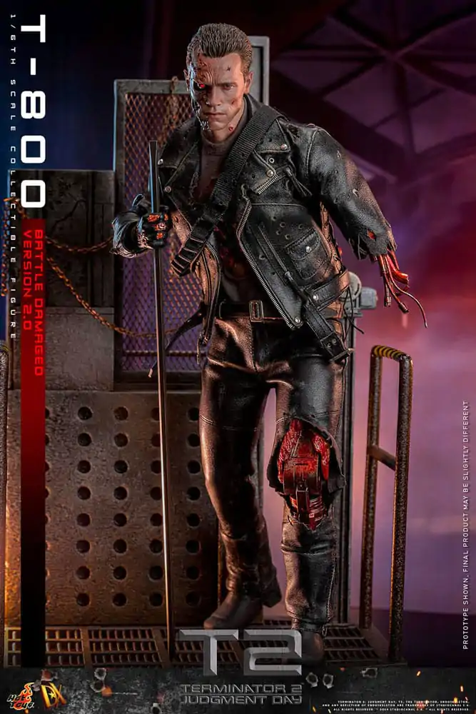 Terminator 2 Movie Masterpiece akcijska figura 1/6 T-800 Battle Damaged Version 2.0 32 cm fotografija izdelka