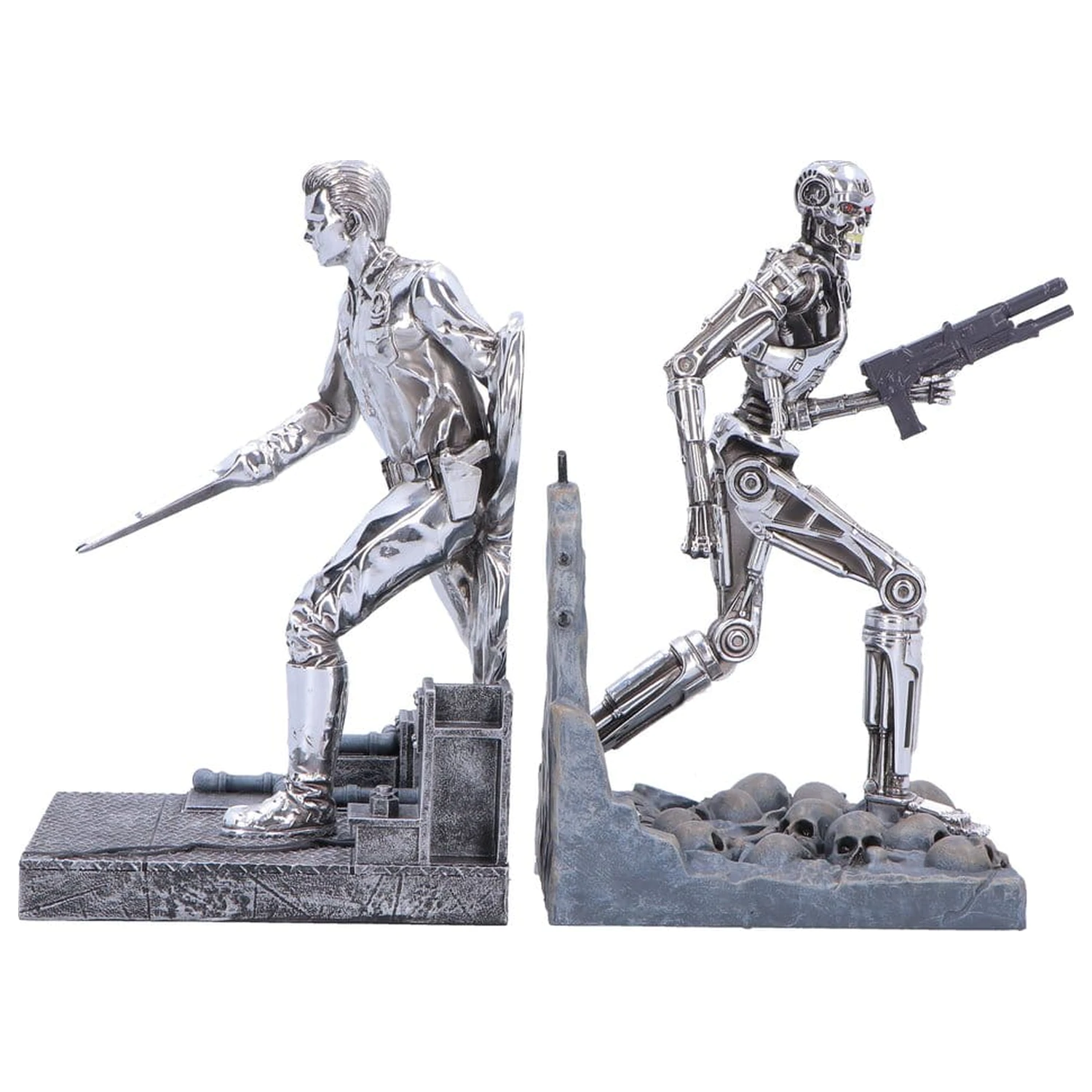 Terminator 2 Knjižni oporniki T-1000 proti T-800 19 cm fotografija izdelka