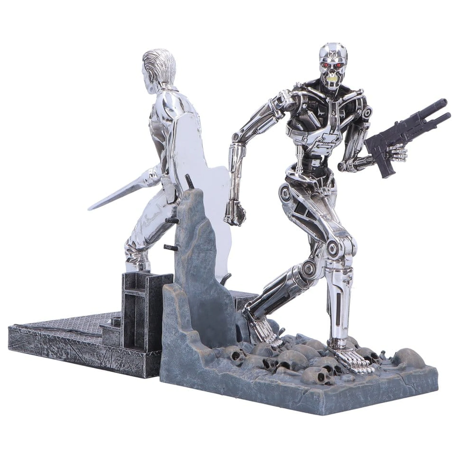 Terminator 2 Knjižni oporniki T-1000 proti T-800 19 cm fotografija izdelka