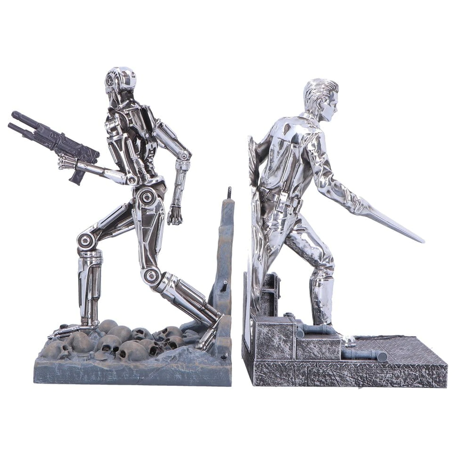 Terminator 2 Knjižni oporniki T-1000 proti T-800 19 cm fotografija izdelka