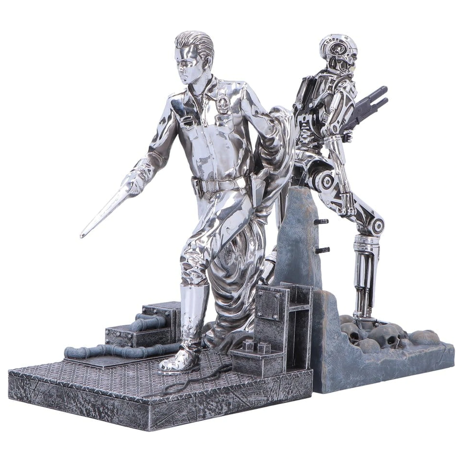 Terminator 2 Knjižni oporniki T-1000 proti T-800 19 cm fotografija izdelka