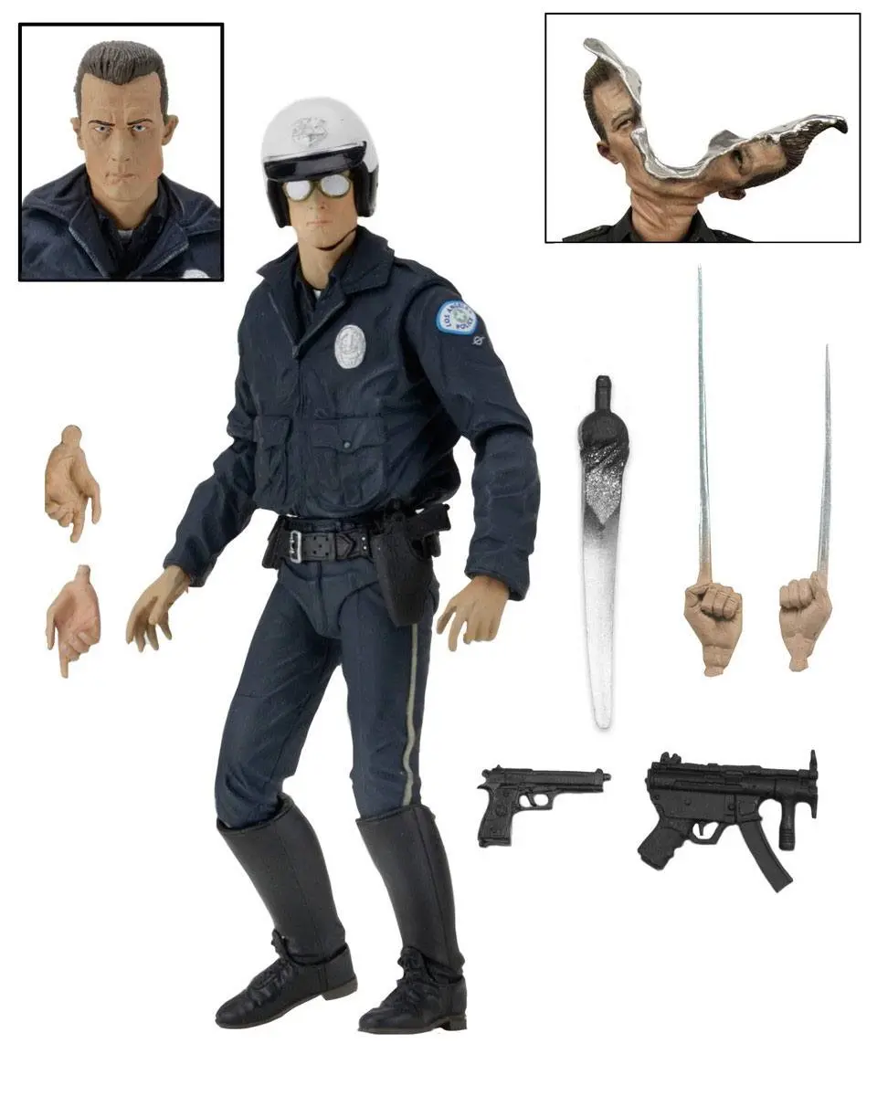 Akcijska figura Terminator 2 Ultimate T-1000 (Motorcycle Cop) 18 cm fotografija izdelka