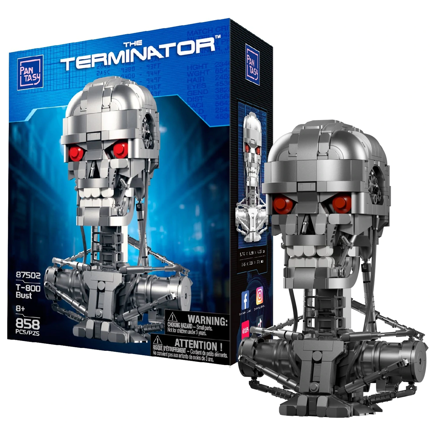 Terminator T-800 doprsni kip sestavljanka 858 kosov fotografija izdelka