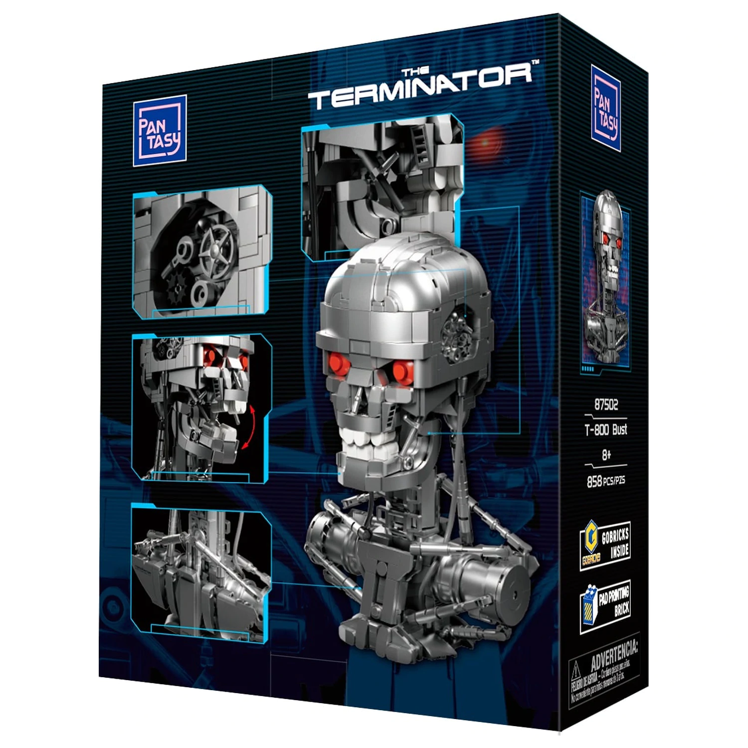 Terminator T-800 doprsni kip sestavljanka 858 kosov fotografija izdelka