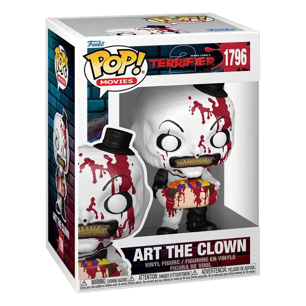 Terrifier 2 Funko POP! Movies Vinilna figura Art the Clown s sladkarijami napolnjeno glavo 9 cm fotografija izdelka