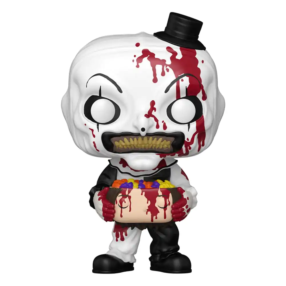 Terrifier 2 Funko POP! Movies Vinilna figura Art the Clown s sladkarijami napolnjeno glavo 9 cm fotografija izdelka