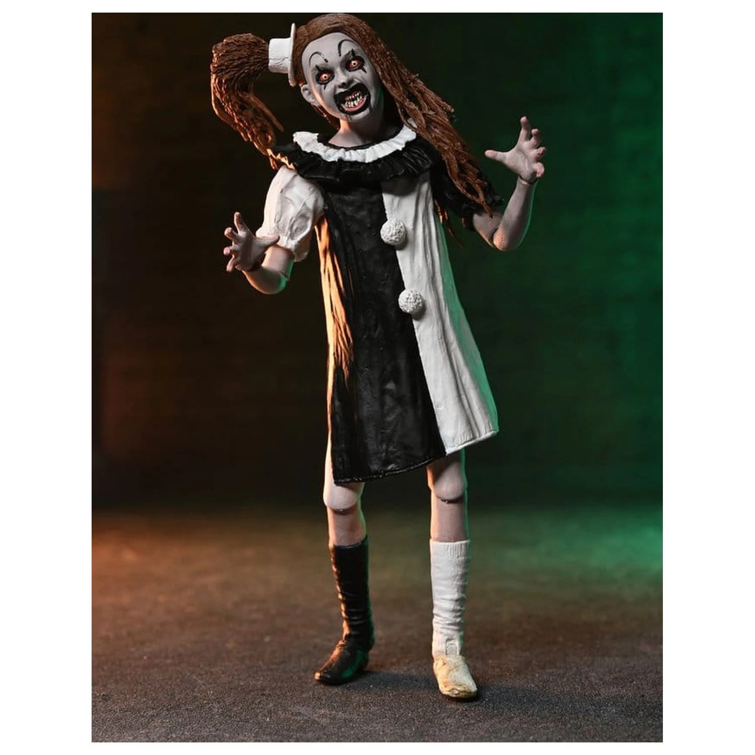 Terrifier 2 Dvojni paket akcijskih figur Ultimate Art the Clown & Little Pale Girl 18 cm fotografija izdelka