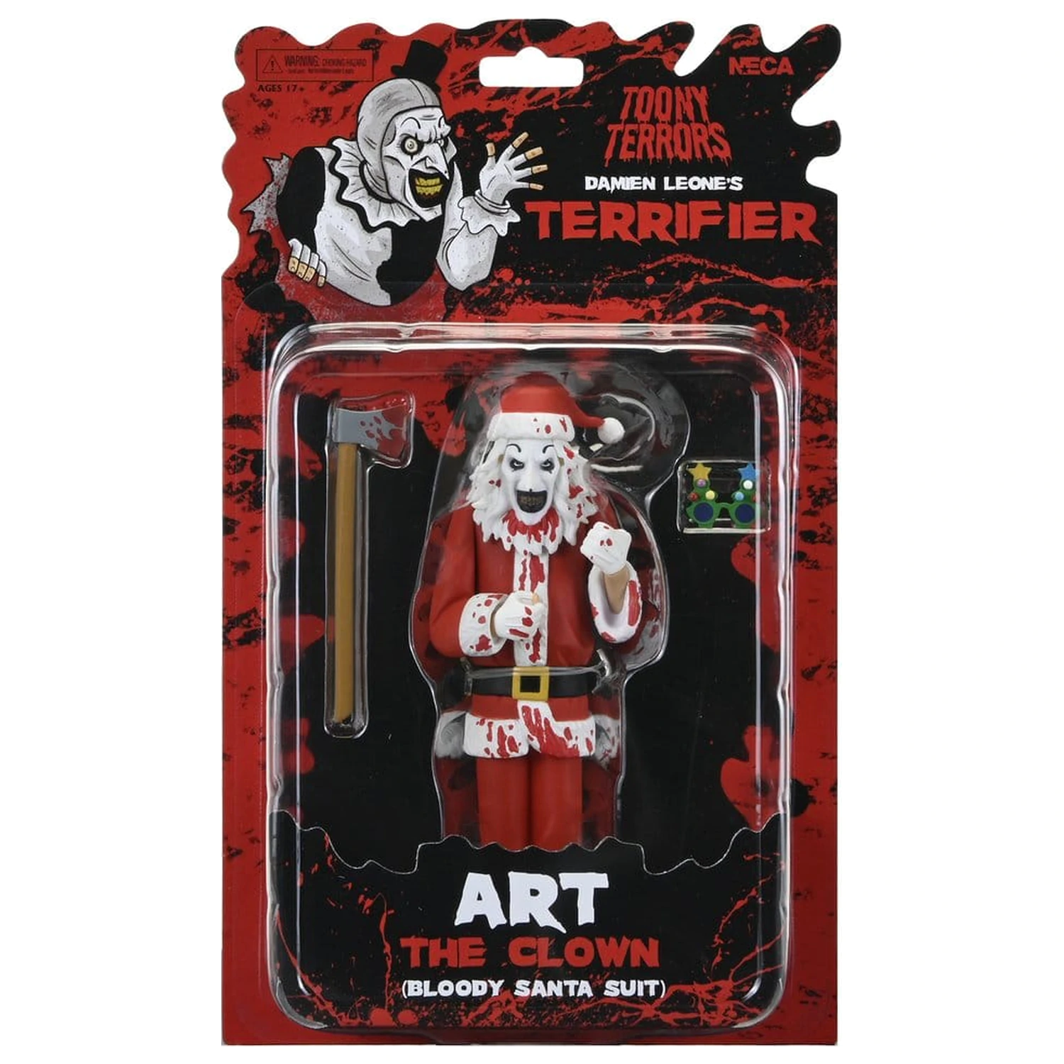 Terrifier 3 Toony Terrors akcijska figura Santa Suit Art the Clown (krvava različica) 15 cm fotografija izdelka
