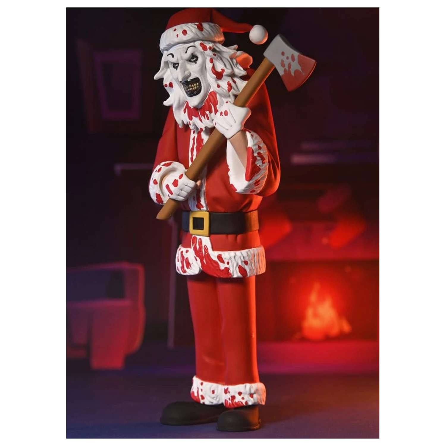 Terrifier 3 Toony Terrors akcijska figura Santa Suit Art the Clown (krvava različica) 15 cm fotografija izdelka