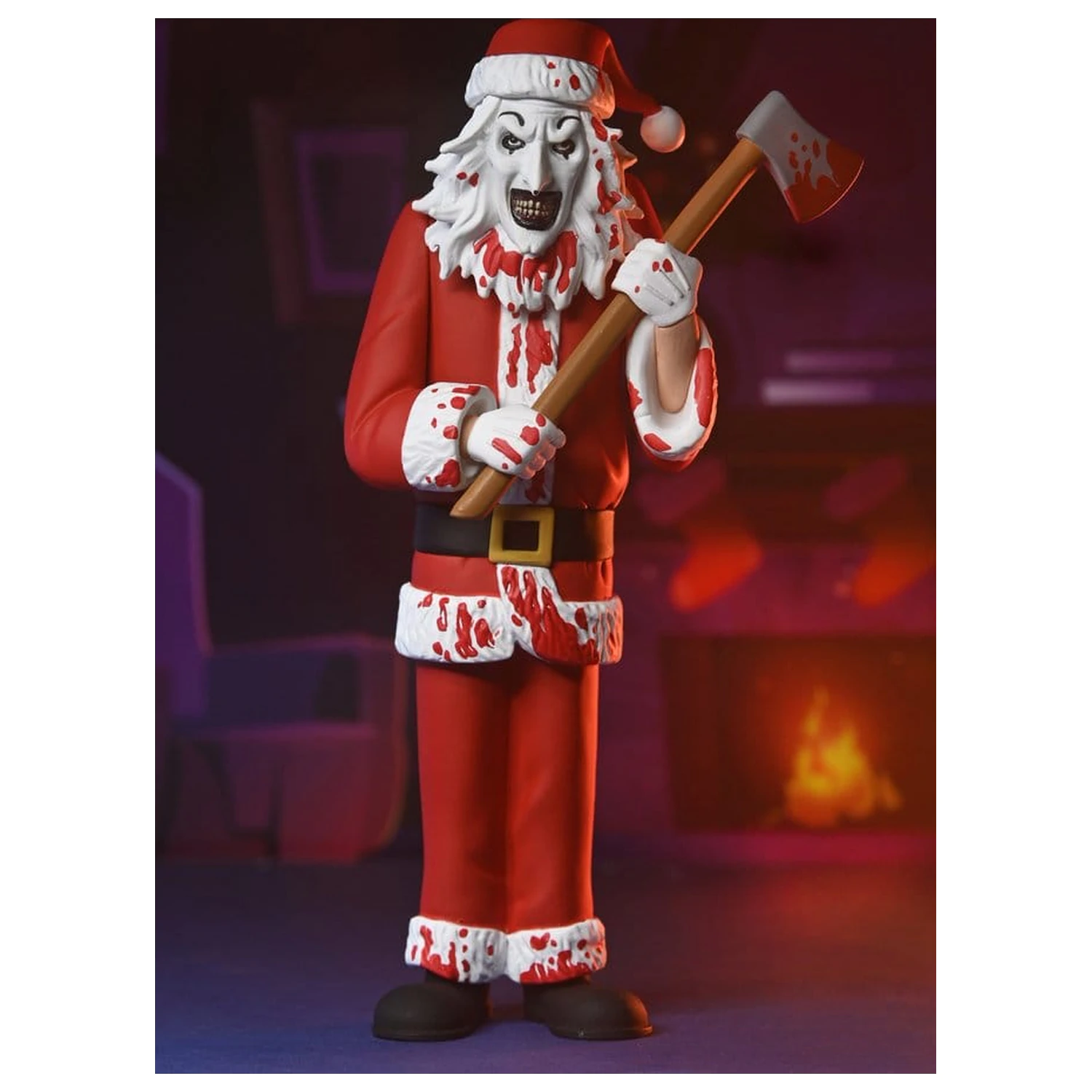 Terrifier 3 Toony Terrors akcijska figura Santa Suit Art the Clown (krvava različica) 15 cm fotografija izdelka