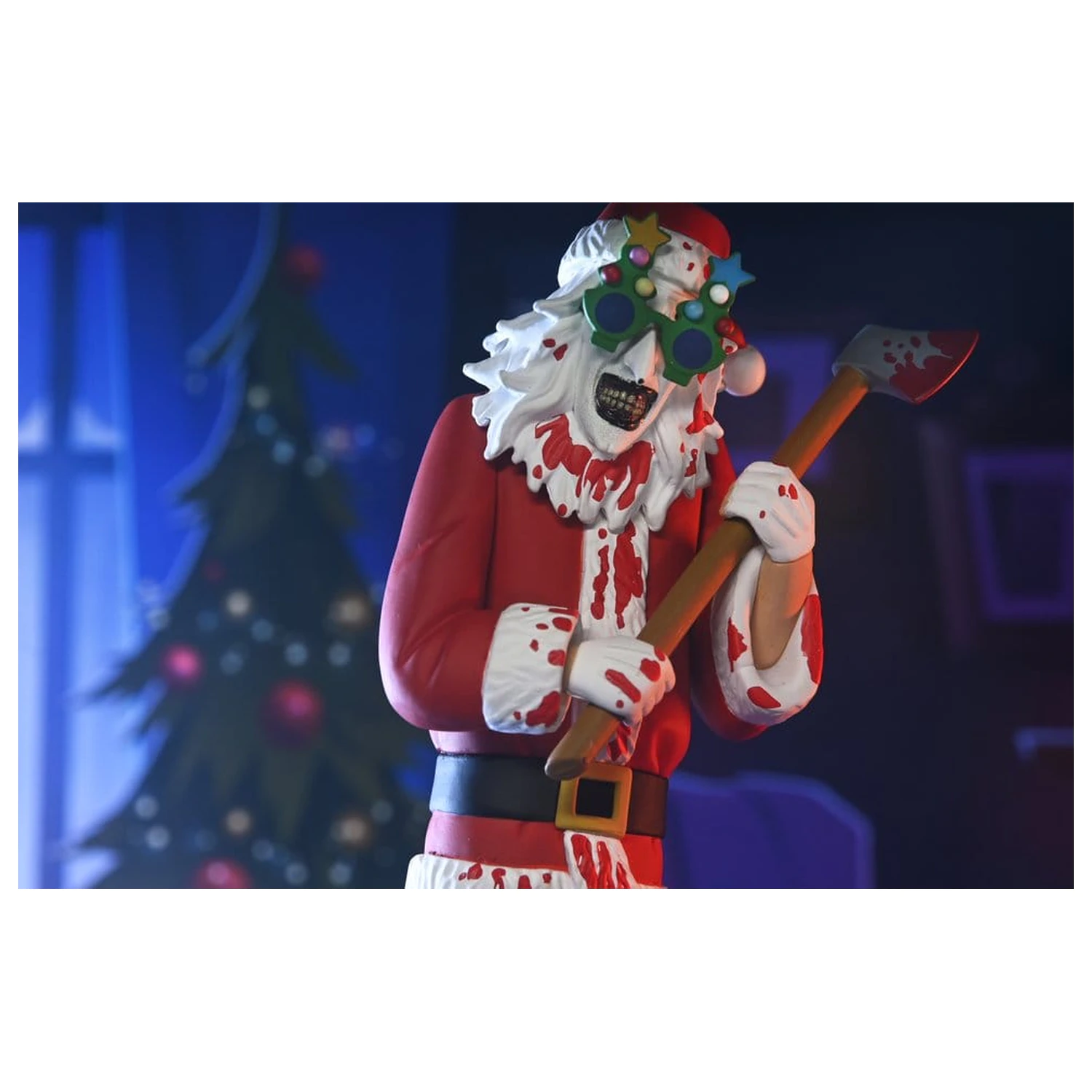Terrifier 3 Toony Terrors akcijska figura Santa Suit Art the Clown (krvava različica) 15 cm fotografija izdelka
