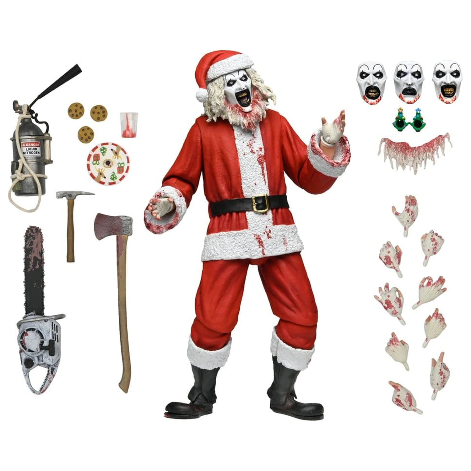 Terrifier 3 Action Figure Ultimate Santa Suit Art the Clown (Bloody Version) 18 centimetrov fotografija izdelka