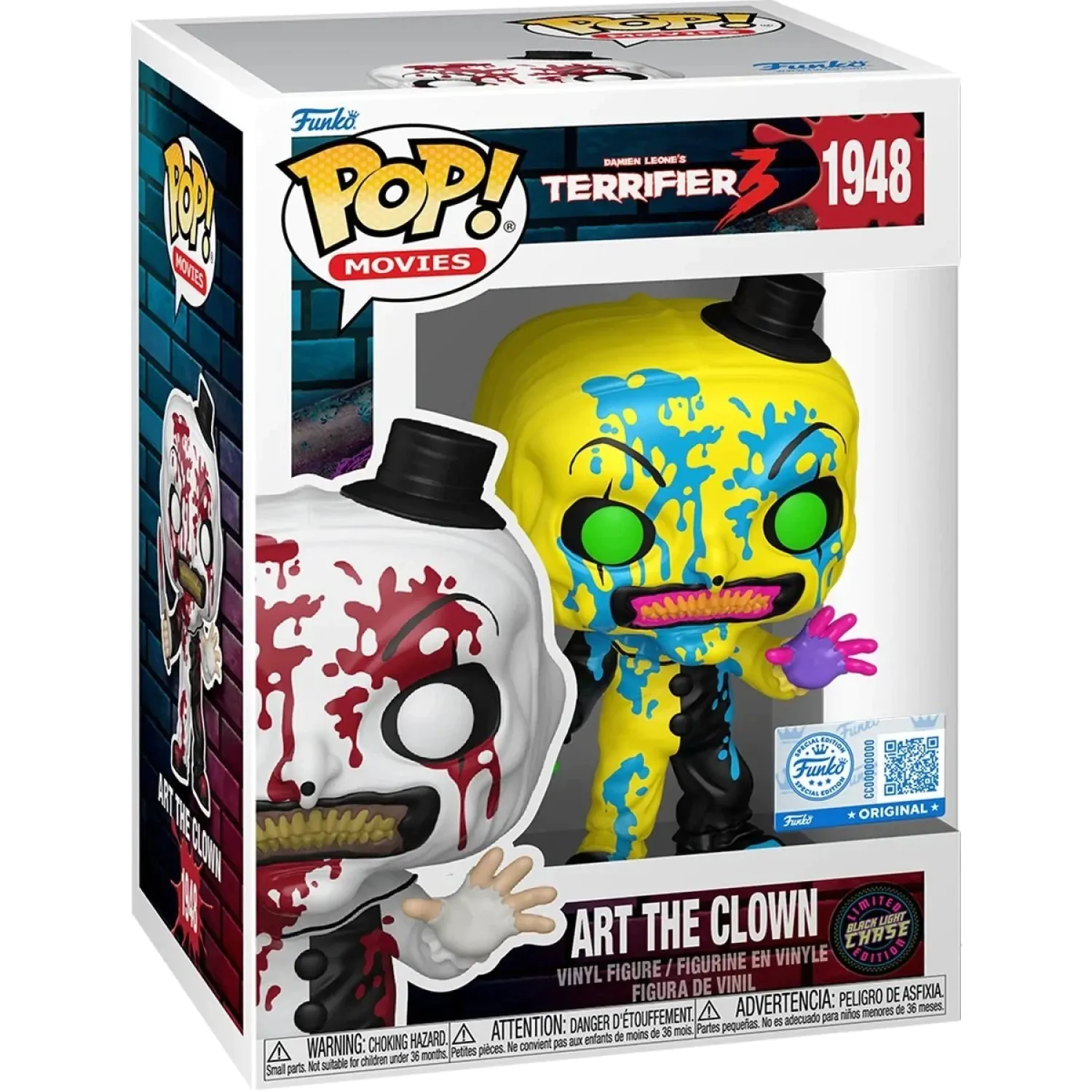 Terrifier Funko POP! figura - Art the Clown (Bloody) Chase fotografija izdelka
