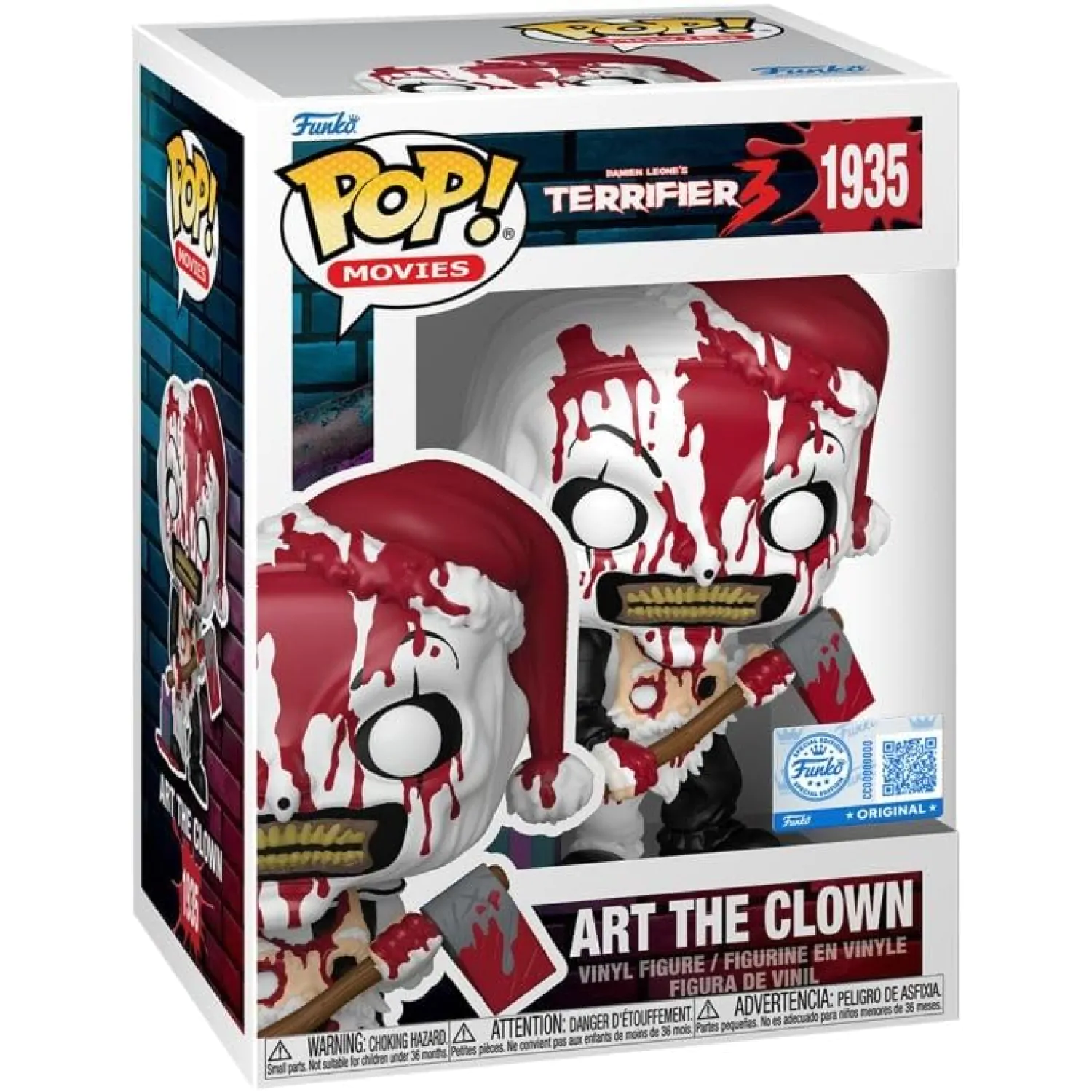 Terrifier Funko POP! figura - Art the Clown (Bloody with Axe) fotografija izdelka