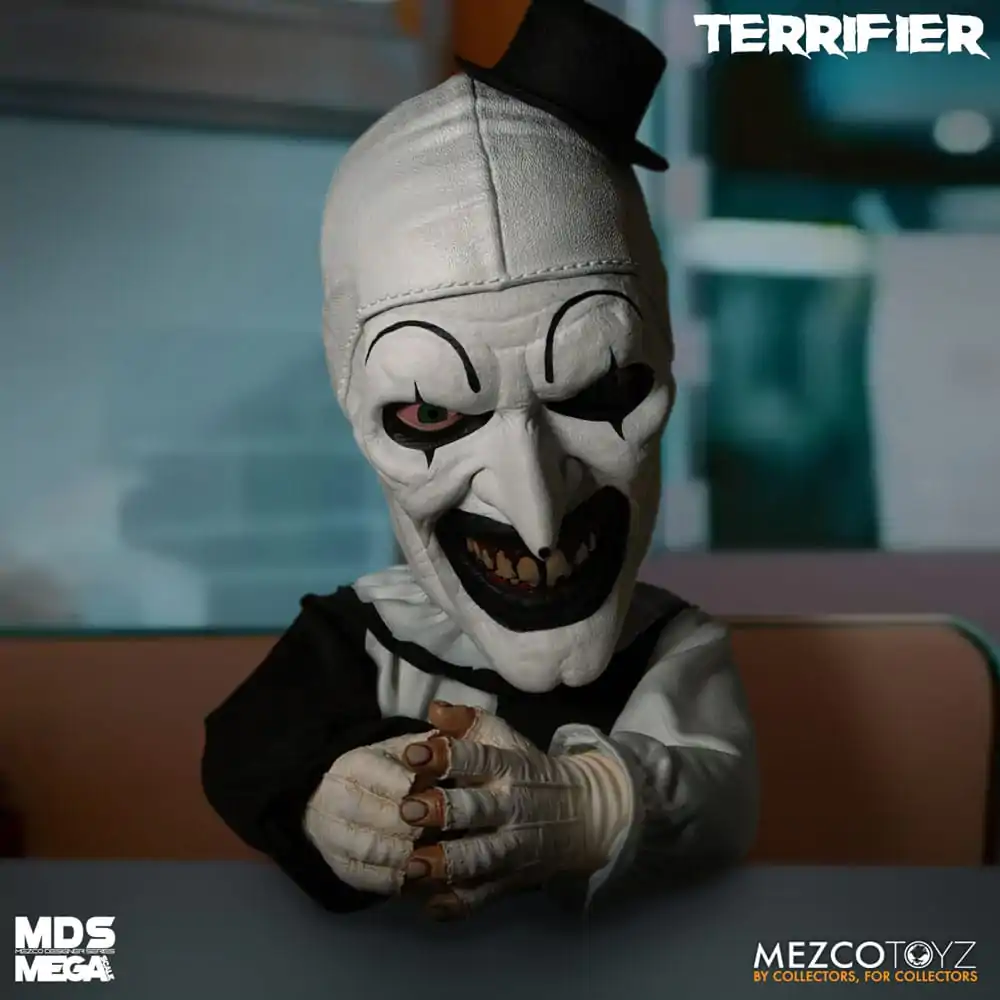 Terrifier MDS Mega Scale Plišasta Lutka Art the Clown z Zvokom 38 cm fotografija izdelka