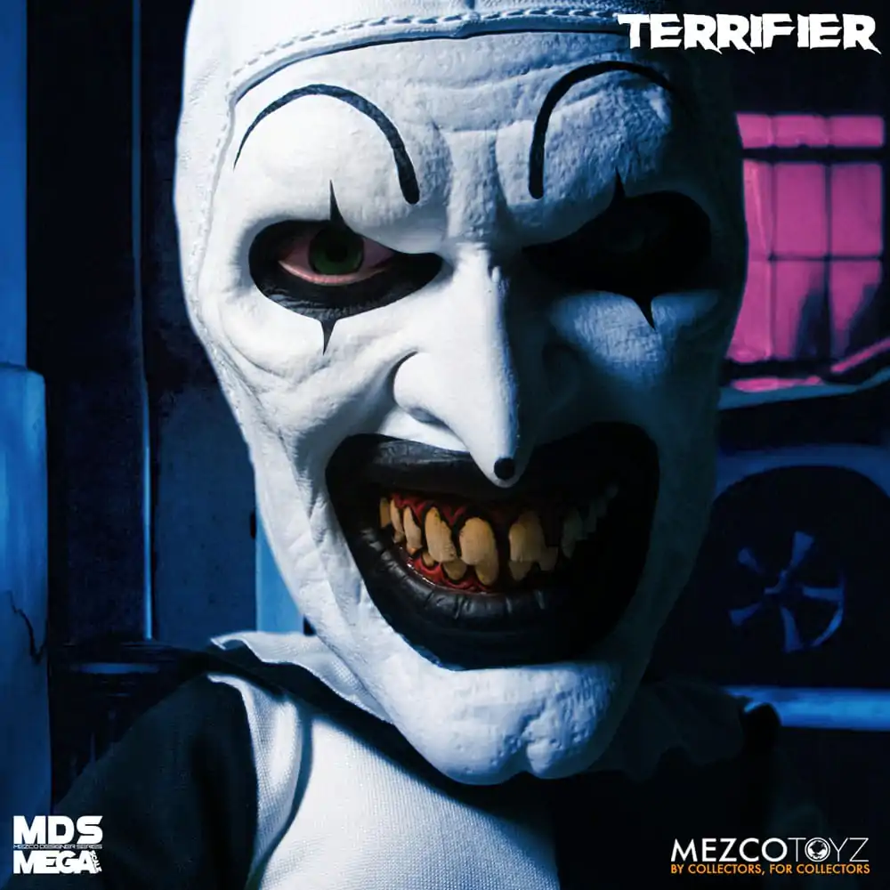 Terrifier MDS Mega Scale Plišasta Lutka Art the Clown z Zvokom 38 cm fotografija izdelka