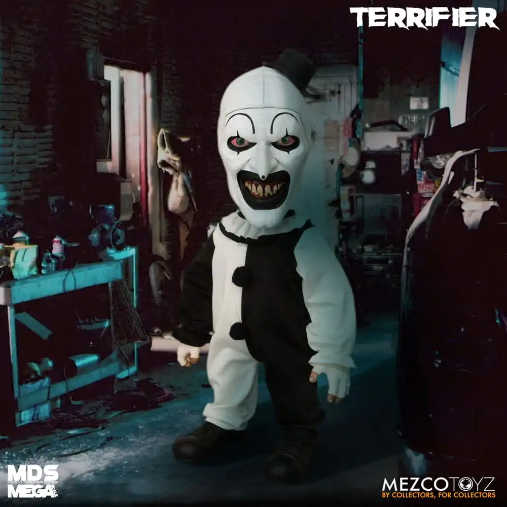 Terrifier MDS Mega Scale Plišasta Lutka Art the Clown z Zvokom 38 cm fotografija izdelka