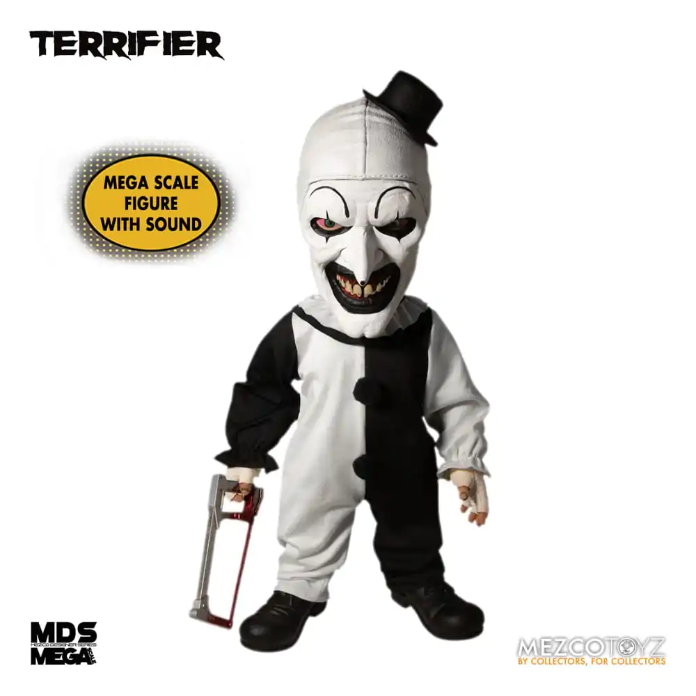 Terrifier MDS Mega Scale Plišasta Lutka Art the Clown z Zvokom 38 cm fotografija izdelka