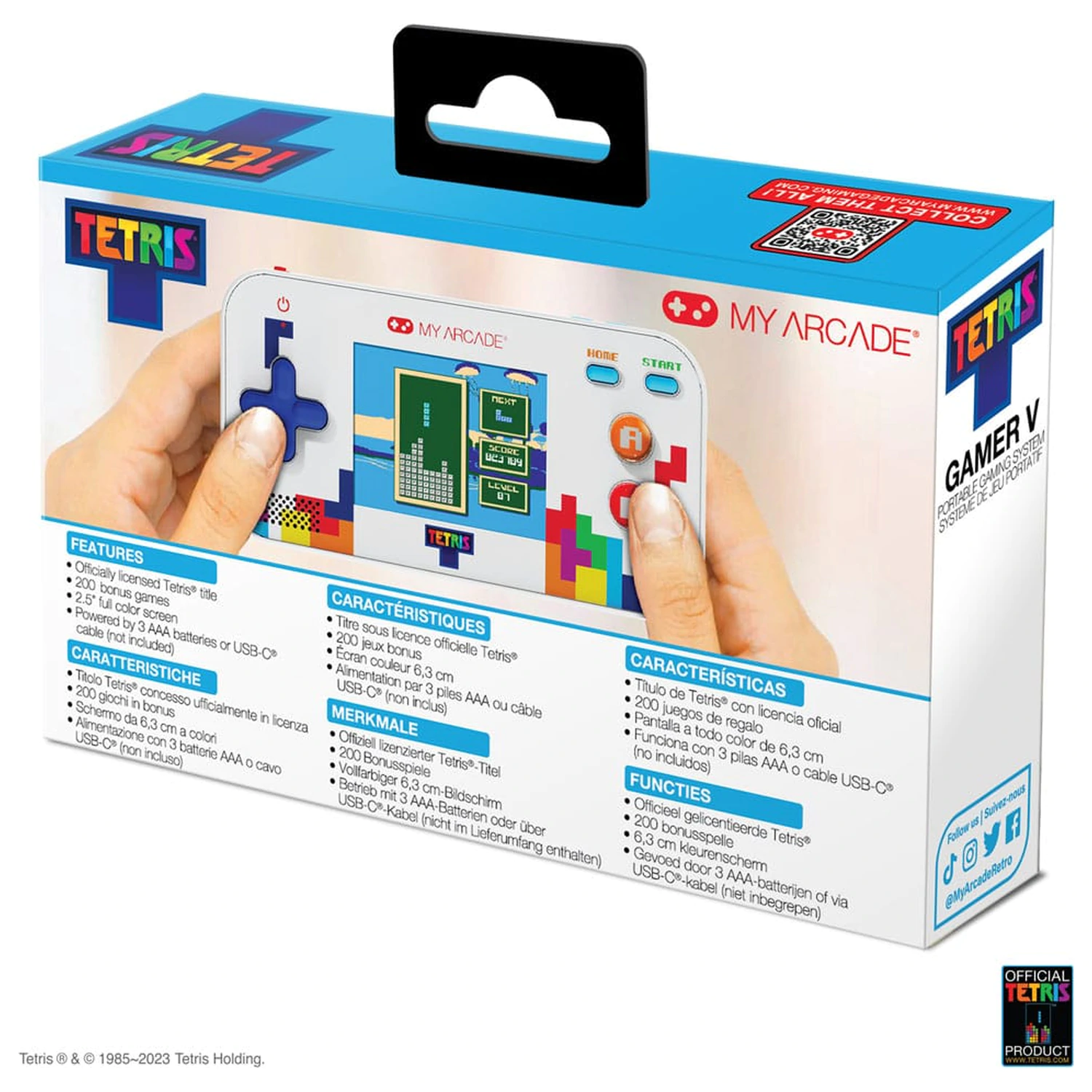 Tetris Prenosni Video Gaming Sistem Gamer V fotografija izdelka