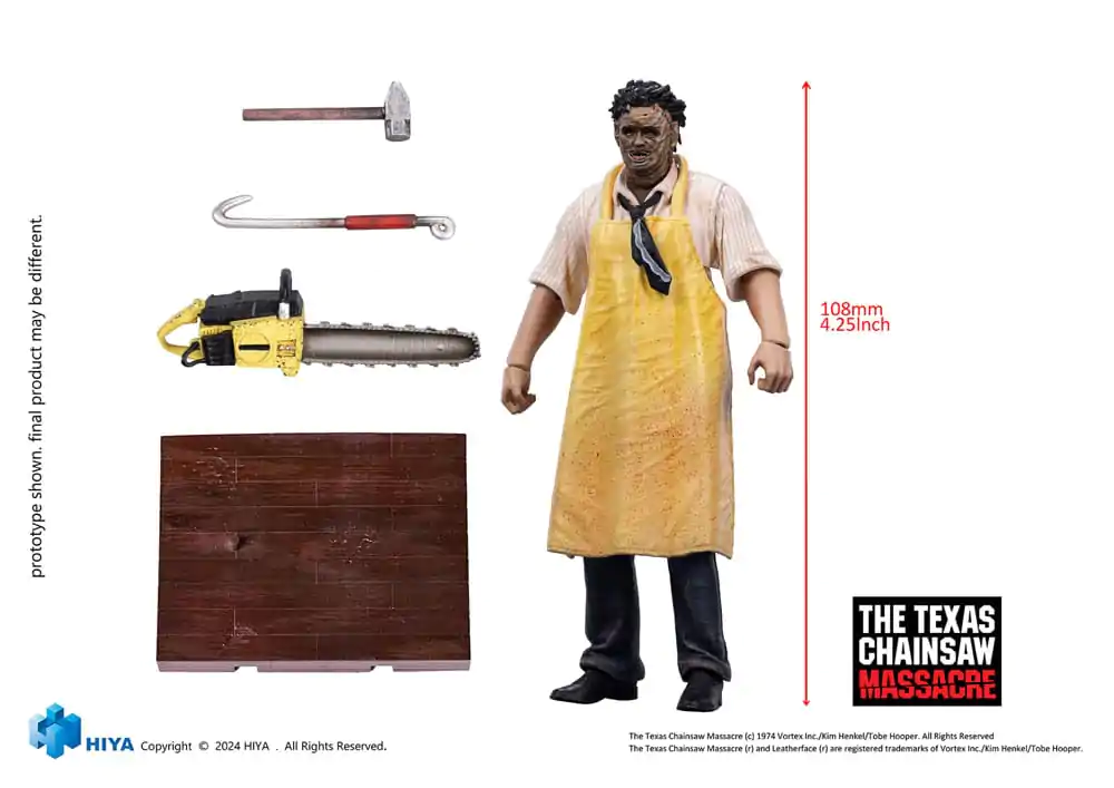 Texas Chainsaw Massacre (1974) Exquisite Mini akcijska figura 1/18 LeatherFace - Killing Mask Standard Ver. 11 cm fotografija izdelka