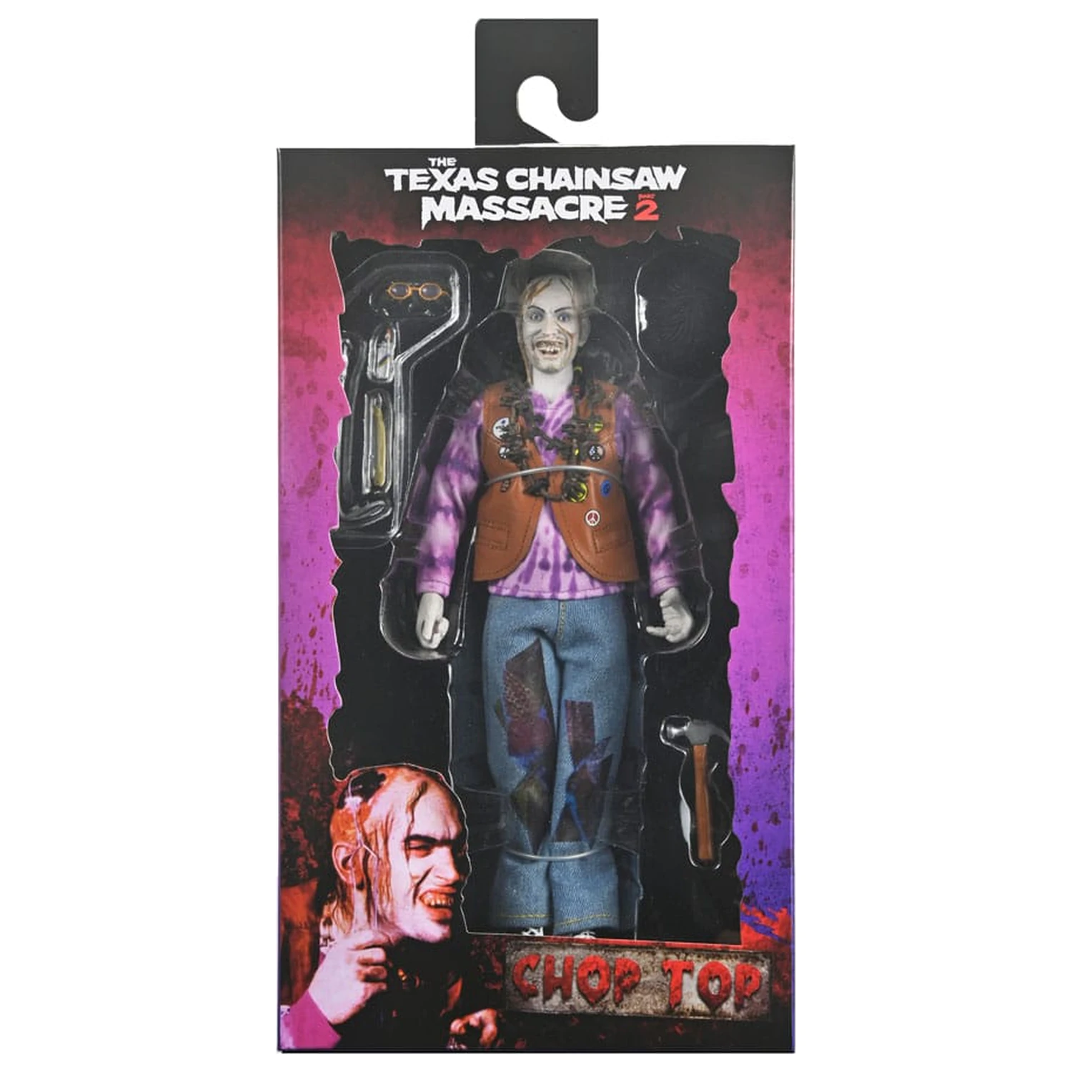 Texas Chainsaw Massacre 2 Clothed akcijska figura Chop Top 20 cm fotografija izdelka