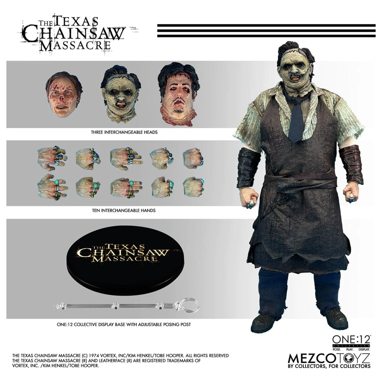 Texas Chainsaw Massacre (2003) akcijska figura 1/12 Leatherface 17 cm fotografija izdelka