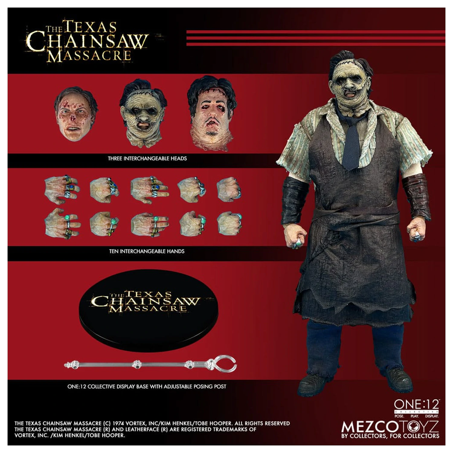 Texas Chainsaw Massacre (2003) akcijska figura 1/12 Leatherface 17 cm fotografija izdelka