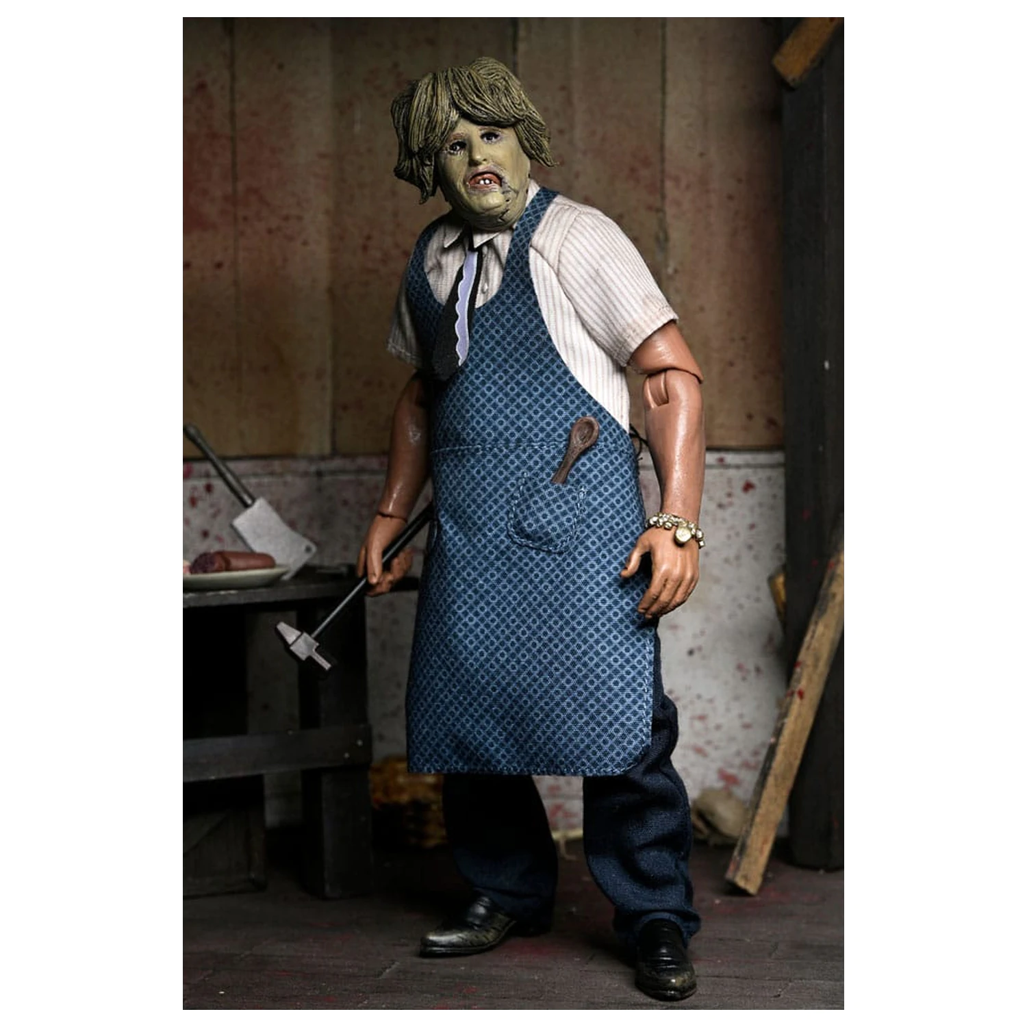 Texas Chainsaw Massacre oblečena akcijska figura Leatherface z masko stare gospe 20 cm fotografija izdelka