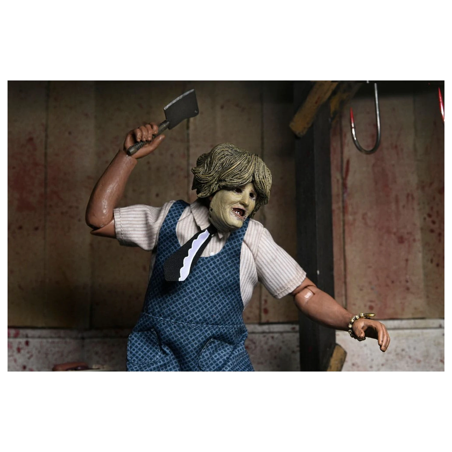 Texas Chainsaw Massacre oblečena akcijska figura Leatherface z masko stare gospe 20 cm fotografija izdelka