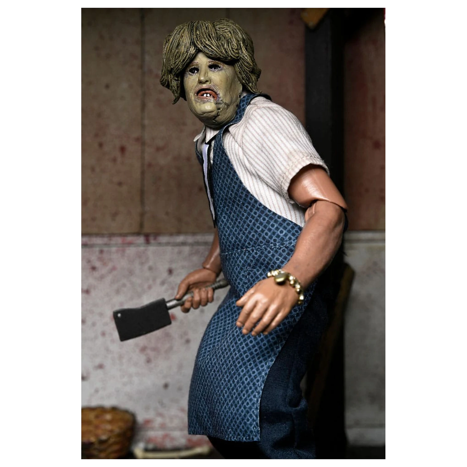 Texas Chainsaw Massacre oblečena akcijska figura Leatherface z masko stare gospe 20 cm fotografija izdelka