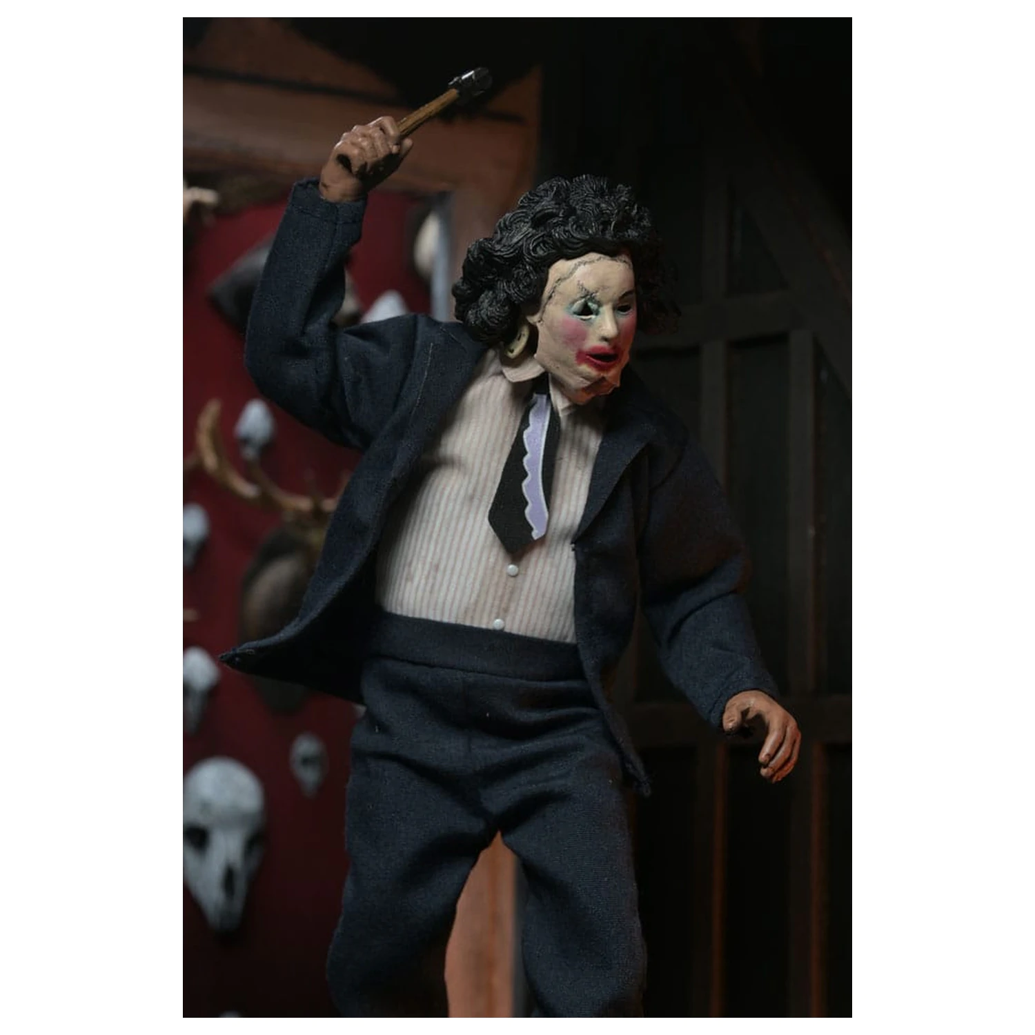 Texas Chainsaw Massacre Oblečena akcijska figura Pretty Woman Leatherface 20 cm fotografija izdelka