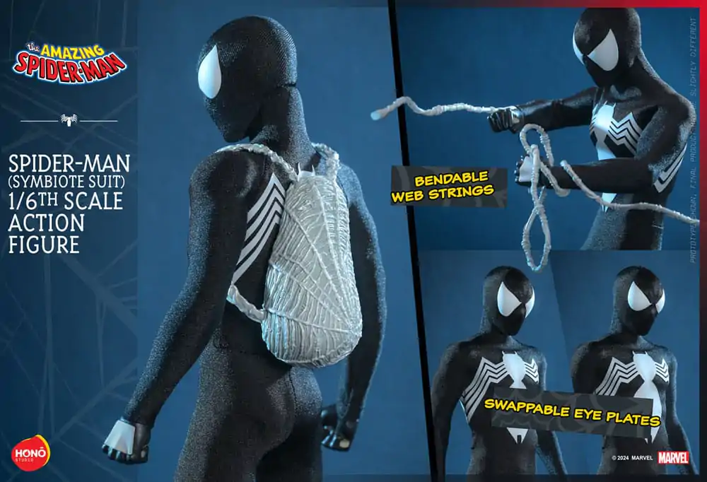 Akcijska figura The Amazing Spider-Man 1/6 Spider-Man (Symbiote Suit) 30 cm fotografija izdelka